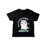 Bua's Favourite Rasagulla T-Shirt | Personalized Baby T-Shirt for Bua's Favorite - BLACK - 0-5 Months Old (Chest 17")