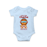 Cooler Than Chacha Romper / Onesie | Custom Baby Romper / Onesie for Chacha's Cool Kid - BABY BLUE - New Born (Chest 14")