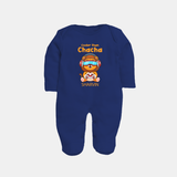 Cooler Than Chacha Sleep Suit / Full Sleeve Body Suit | Custom Baby Sleep Suit / Full Sleeve Body Suit for Chacha's Cool Kid - NAVY BLUE - New Born (Chest 7.5")