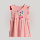 Drama Queen Trained By Bua Baby Frock | Custom Baby Frock for Bua's Drama Queen - BABY PINK - 0 - 3 Months Old (Chest 17")
