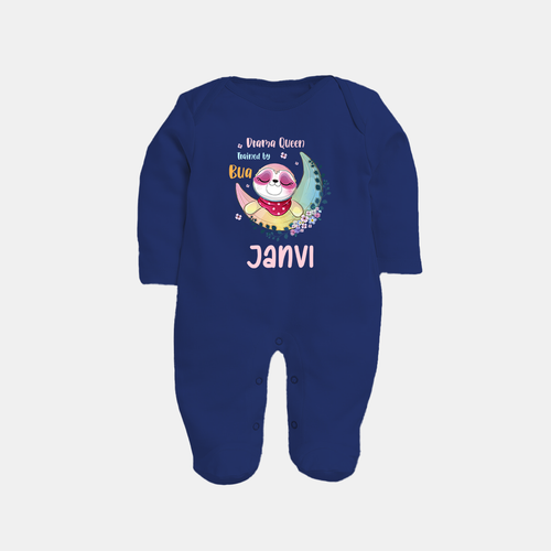 Drama Queen Trained By Bua Sleep Suit / Full Sleeve Body Suit | Custom Baby Sleep Suit / Full Sleeve Body Suit for Bua's Drama Queen