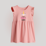 Mamu's Little Princess Baby Frock | Custom Baby Frock for Mamu's Darling - BABY PINK - 0 - 3 Months Old (Chest 17")