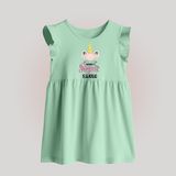Mamu's Little Princess Baby Frock | Custom Baby Frock for Mamu's Darling - MINT GREEN - 0 - 3 Months Old (Chest 17")