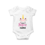 Mamu's Little Princess Romper / Onesie | Custom Baby Romper / Onesie for Mamu's Darling - WHITE - New Born (Chest 14")