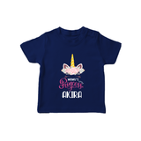 Mamu's Little Princess T-Shirt | Custom Baby T-Shirt for Mamu's Darling - NAVY BLUE - 0-5 Months Old (Chest 17")