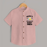 Mamu's Drinking Buddy Shirt | Personalized Baby Shirt for Mamu's Sidekick - PEACH - 0 - 6 Months Old (Chest 23")