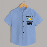 Mamu's Drinking Buddy Shirt | Personalized Baby Shirt for Mamu's Sidekick - SKY BLUE - 0 - 6 Months Old (Chest 23")