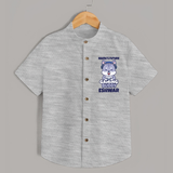 Mamu's Future Gaming Buddy Shirt | Custom Baby Shirt for Mamu's Gaming Pal - GREY - 0 - 6 Months Old (Chest 23")