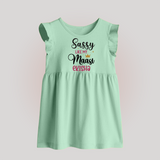 Sassy Like My Massi Baby Frock | Personalized Baby Frock for Massi's Sassy Kid - MINT GREEN - 0 - 3 Months Old (Chest 17")