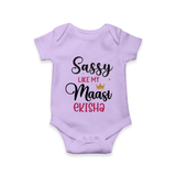 Sassy Like My Massi Romper / Onesie | Personalized Baby Romper / Onesie for Massi's Sassy Kid - LILAC - New Born (Chest 14")