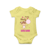 Pretty Like Massi Romper / Onesie | Custom Baby Romper / Onesie for Massi's Pretty One - PASTEL YELLOW - New Born (Chest 14")
