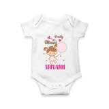 Pretty Like Massi Romper / Onesie | Custom Baby Romper / Onesie for Massi's Pretty One - WHITE - New Born (Chest 14")