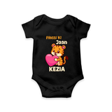 Massi Ki Jaan Romper / Onesie | Custom Baby Romper / Onesie for Massi's Heart - BLACK - New Born (Chest 14")