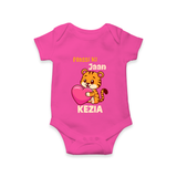 Massi Ki Jaan Romper / Onesie | Custom Baby Romper / Onesie for Massi's Heart - HOT PINK - New Born (Chest 14")