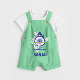 Happy Republic Day Customized Kid Dungaree - GREEN - 0 - 5 Months Old (Chest 18")