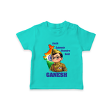 Little Subhash Chandra Bose Personalized Kid T-shirt - TEAL - 0-5 Months Old (Chest 17")