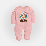Dreamer Like Abdul Kalam Personalized Fullbody suit - BABY PINK - New Born (Chest 7.5")
