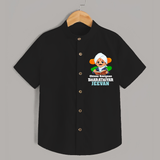 Chinna Kavignan Bharathiyar Personalized Shirt - BLACK - 0 - 6 Months Old (Chest 23")