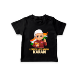 Leader Like Nehru Personalized Kid T-shirt - BLACK - 0-5 Months Old (Chest 17")
