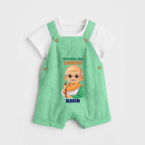 Truthful Like Gandhi Personalized Dungaree - GREEN - 0 - 5 Months Old (Chest 18")