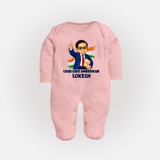 Lead Like Ambedkar Personalized Fullbody suit - BABY PINK - New Born (Chest 7.5")