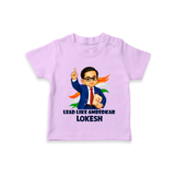 Lead Like Ambedkar Personalized Kid T-shirt - LILAC - 0-5 Months Old (Chest 17")