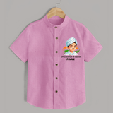 Little Captain of Freedom Personalized Shirt - BABY PINK - 0 - 6 Months Old (Chest 23")