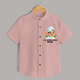 Little Captain of Freedom Personalized Shirt - PEACH - 0 - 6 Months Old (Chest 23")