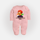 Little Kappalottiya Tamizhan Personalized Fullbody suit - BABY PINK - New Born (Chest 7.5")