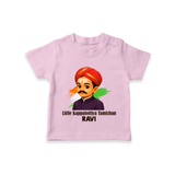 Little Kappalottiya Tamizhan Personalized Kid T-shirt - BABY PINK - 0-5 Months Old (Chest 17")