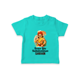 Brave Like Kattabomman Personalized Kid T-shirt - TEAL - 0-5 Months Old (Chest 17")