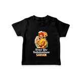 Brave Like Kattabomman Personalized Kid T-shirt - BLACK - 0-5 Months Old (Chest 17")