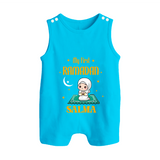 Ramadan Special Custom Name Kids Romper Suit girl version - SKY BLUE - 0 - 5 Months Old (Chest 18")