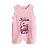 Personalised My First Ramadan Celebration Romper Suit for Kids - BABY PINK - 0 - 5 Months Old (Chest 18")