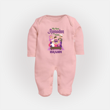 Personalised My First Ramadan Celebration Fullbody Suit for Kids - BABY PINK - New Born (Chest 7.5")