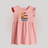 My First Ramadan Gift Baby Frock - BABY PINK - 0 - 3 Months Old (Chest 17")