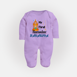 My First Ramadan Gift Fullbody Suit - LILAC - New Born (Chest 7.5")