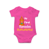 My First Ramadan Gift Romper - HOT PINK - New Born (Chest 14")
