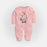Personalised “I’m Here for Iftar” Kids Fullbody Suit with Name - BABY PINK - New Born (Chest 7.5")