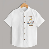 Personalised “I’m Here for Iftar” Kids Shirt with Name - WHITE - 0 - 6 Months Old (Chest 23")