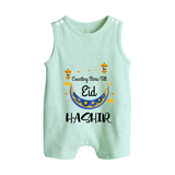 Counting Stars Till Eid Personalised Kids Romper Suit - MINT GREEN - 0 - 5 Months Old (Chest 18")