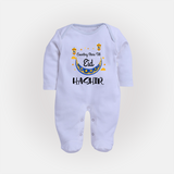 Counting Stars Till Eid Personalised Kids Fullbody Suit - BABY BLUE - New Born (Chest 7.5")