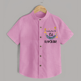 Counting Stars Till Eid Personalised Kids Shirt - BABY PINK - 0 - 6 Months Old (Chest 23")