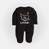 Counting Stars Till Eid Personalised Kids Fullbody Suit - BLACK - New Born (Chest 7.5")