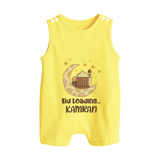 Eid Loading… Personalised Kids Romper Suit with Name - PASTEL YELLOW - 0 - 5 Months Old (Chest 18")