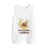 Eid Loading… Personalised Kids Romper Suit with Name - WHITE - 0 - 5 Months Old (Chest 18")