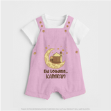 Eid Loading… Personalised Kids Dungaree with Name - BABY PINK - 0 - 5 Months Old (Chest 18")