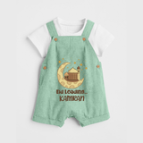 Eid Loading… Personalised Kids Dungaree with Name - MINT GREEN - 0 - 5 Months Old (Chest 18")
