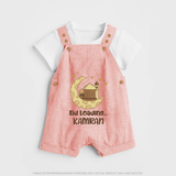 Eid Loading… Personalised Kids Dungaree with Name - PEACH - 0 - 5 Months Old (Chest 18")