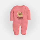Eid Loading… Personalised Kids Fullbody Suit with Name - PEACH - New Born (Chest 7.5")
